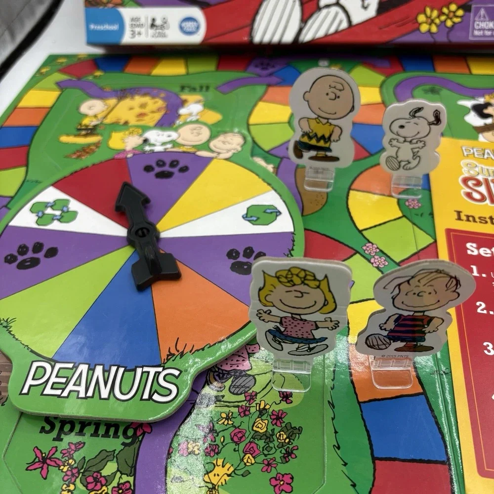 Wonder Forge Board‎ Game Peanuts Surprise Slides Snoopy Charlie Brown 2015